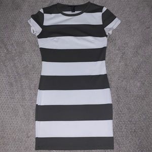 Forever 21 Striped Bodycon Dress